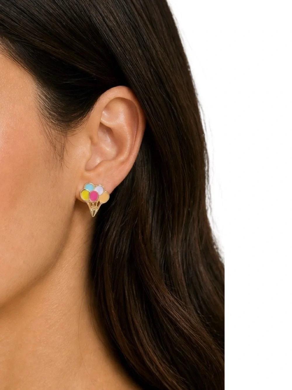 LC Lauren Conrad Gold-Tone Balloon Stud Earrings (NWT)